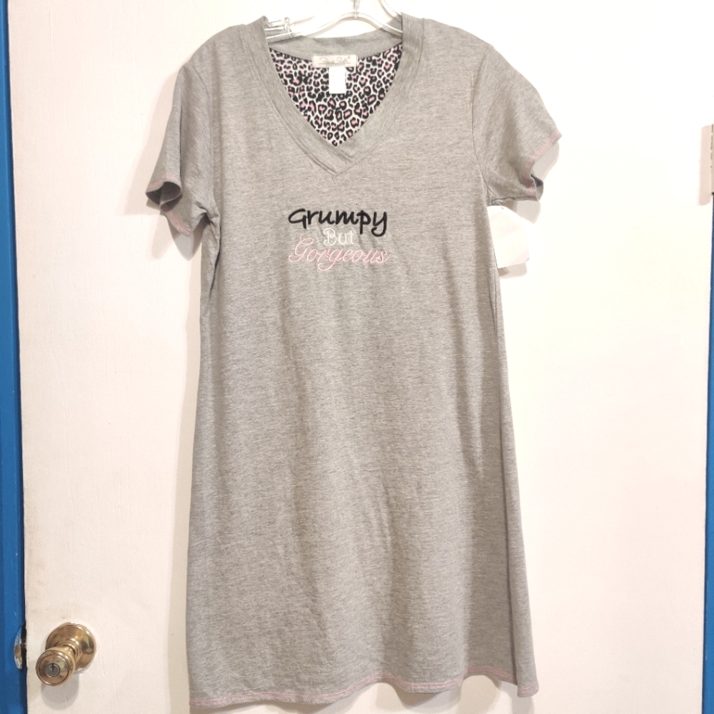 René Rofé Sleepwear Grumpy But Gorgeous Night Shirt S